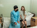 Протоиерей Сергий Яценко поздравил с Днем защиты детей пациентов Детской городской больницы г. Шахты
