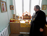 В часовне центральной городской больницы в день преставление святителя Луки, исповедника, архиепископа Крымского и Симферопольского, была совершена Божественная литургия