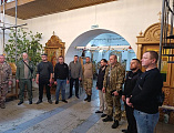 Духовник станицы  Мало-Несветаевской провел встречу и беседу с казаками о Святой Живоначальной Троице