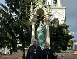 Руководитель епархиального отдела по взаимодействию с казачеством принял участие в богослужении в Свято-Троицком храме города Батайска