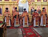 Приход храма в честь Успения Пресвятой Богородицы ст. Калитвенской молитвенно отметил престольный праздник придела в честь великомученика Димитрия Солунского