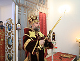 В престольный день Преосвященнейший епископ Симон совершил Божественную литургию в храме в честь великомученицы Варвары города Гуково