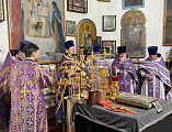 Соборное богослужение в храме святителя Николая Чудотворца в день памяти 40 мучеников Севастийских