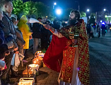 Праздник Светлого Христова Воскресения встретили в Покровском кафедральном соборе города Шахты