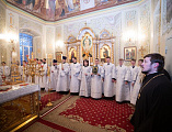 Преосвященнейший епископ Симон вместе с архиереями Саратовской митрополии совершил всенощное бдение в Покровском соборе города Саратова