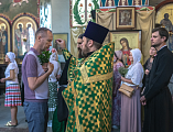 В канун праздника Святой Троицы Преосвященнейший епископ Симон совершил всенощное бдение в Покровском кафедральном соборе г. Шахты