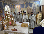 Престольный праздник в храме честь Рождества великого пророка Предтечи и Крестителя Господня Иоанна молитвенно отметили в станице Боковской
