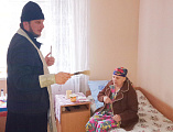 В праздник Богоявления иерей Александр Левчик посетил реабилитационное отделение для граждан пожилого возраста и инвалидов станицы Боковской