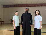 Иерей Иоанн Агаев провел беседу с учащимися Первомайской школы