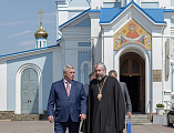 Видео. В Шахтинском епархиальном управлении состоялась встреча Губернатора Ростовской области В.Ю. Голубева и епископа Шахтинского и Миллеровского Симона