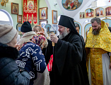 Епископ Симон с архипастырским визитом посетил приход в честь праведного Иоанна Кронштадтского города Шахты