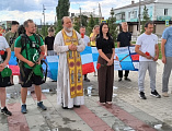 В Миллерово прошёл митинг в рамках пешей эстафеты «Марш к победе»