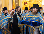 Преосвященнейший епископ Симон принял участие в торжестве по случаю принесения на Донскую землю Казанской иконы Божией Матери
