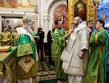 В праздник Входа Господня в Иерусалим Преосвященнейший епископ Симон сослужил Святейшему Патриарху Кириллу в Храме Христа Спасителя