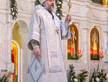 В праздник Собора Пресвятой Богородицы епископ Симон совершил Литургию в Покровском кафедральном соборе города Шахты