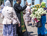 В День Святой Троицы, Пятидесятницы Преосвященнейший епископ Симон совершил Божественную литургию в Покровском кафедральном соборе г. Шахты