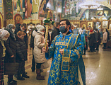 Накануне праздника Введения во Храм Пресвятой Богородицы Преосвященнейший епископ Симон совершил всенощное бдение в Покровском кафедральном соборе г. Шахты