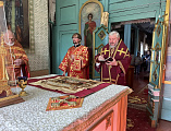 С архипастырским визитом Преосвященнейший епископ Симон посетил Георгиевское архиерейское подворье хутора Киреевка