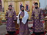 Божественная литургия в Неделю 4-ю Великого поста, преподобного Иоанна Лествичника, в храме Успения Пресвятой Богородицы станицы Калитвенской