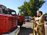 «Икона пожарных» собрала на молитву сотрудников 43 пожарной части города Донецка