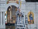 В день памяти великомученика Феодора Тирона Преосвященнейший епископ Симон совершил Литургию в Покровском кафедральном соборе города Шахты