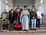 В праздник Покрова Пресвятой Богородицы казаки станицы Мало-Несветаевской посетили храм Донской иконы Богородицы г. Новошахтинска