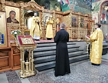 В день перенесения мощей святителя Петра, митрополита Московского Леонид Зацепилин совершил чин молебного пения о сохранении творения Божия