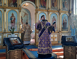 В Неделю преподобной Марии Египетской Преосвященнейший епископ Симон совершил Божественную литургию в храме святителя Николая хутора Богданов