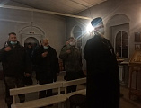 В Донском храме г. Новошахтинска состоялась встреча казаков станицы Мало-Несветайской с духовником