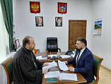 Руководитель епархиального отдела провёл рабочие встречи с атаманом Донецкого округа Всевеликого войска Донского