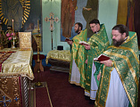 В день памяти преподобного Сергия Радонежского в храме Архистратига Михаила пос. Каменоломни состоялась соборное богослужение