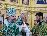 В восьмую годовщину архиерейской хиротонии Преосвященнейший епископ Симон совершил Божественную литургию в храме Успения Пресвятой Богородицы станицы Калитвенской