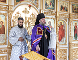 Преосвященнейший епископ Симон совершил Божественную литургию в храме Святой Троицы хутора Ягодинка