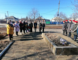 Иеромонах Арсений (Алимов) принял участие в памятном событии, посвященном 79-й годовщине освобождения п. Горный от немецко-фашистских захватчиков