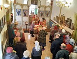 В храме мученицы Татианы при ДонГАУ Нижнедонского благочиния поселка Персиановский иеромонах Николай (Наметышев) совершил Божественную литургию в день памяти Мученицы Татианы и с нею в Риме пострадавших