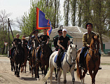 Участники казачьего конного перехода посетили Свято-Покровский храм слободы Никольской