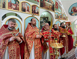 Приход в честь святого праведного Иоанна Кронштадтского г. Шахты соборным богослужением отметил престольный праздник малого храма в честь Царственных страстотерпцев