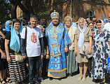 В торжествах Донской митрополии по случаю празднования дня Донской иконы Божией Матери принял участие епископ Шахтинский и Миллеровский Симон