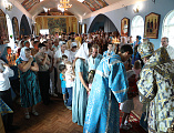 В престольный праздник Преосвященнейший епископ Симон совершил Божественную литургию в храме в честь Казанской иконы Божией Матери г. Гуково