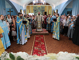 В престольный праздник Преосвященнейший епископ Симон совершил Божественную литургию в храме в честь Казанской иконы Божией Матери г. Гуково