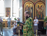 В День Святого Духа Преосвященнейший епископ Симон совершил Божественную литургию в Покровском кафедральном соборе города Шахты