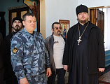 В исправительной колонии № 1 пос. Трудовой состоялась деловая встреча духовенства Зверево-Никольского благочиния с руководством зоны