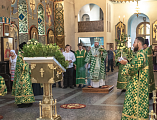 В канун праздника Святой Троицы Преосвященнейший епископ Симон совершил всенощное бдение в Покровском кафедральном соборе г. Шахты