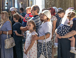 Молебен на начало учебного года и торжественная линейка в воскресной школе Покров