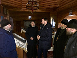 Преосвященнейший епископ Симон с рабочим визитом посетил храм в честь святого апостола Иоанна Богослова хутора Красный