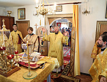 В престольный день Преосвященнейший епископ Симон возглавил Божественную литургию в храме в честь равноапостольной Ольги, великой княгини Российской в поселке Горный