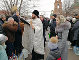 В Свято-Андреевском храме г. Миллерово молитвенно отметили Крещение Господне