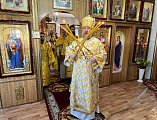 Преосвященнейший епископ Симон совершил Божественную литургию в день престольного праздника в храме святой равноапостольной княгини Ольги поселка Горный