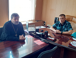 Протоиерей Сергий Сергошин провел рабочую встречу с начальником исправительного трудового учреждения № 20 г. Шахты