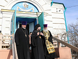 В храме Покрова Пресвятой Богородицы г. Красный Сулин Преосвященнейший епископ Симон прочел заключительную часть Великого покаянного канона преподобного Андрея Критского